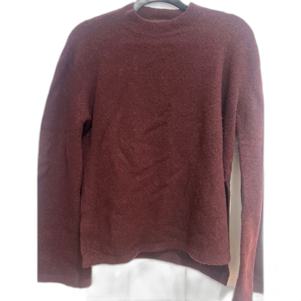360 Cashmere Long Sleeve Ribbed Pullover Sweater Small
